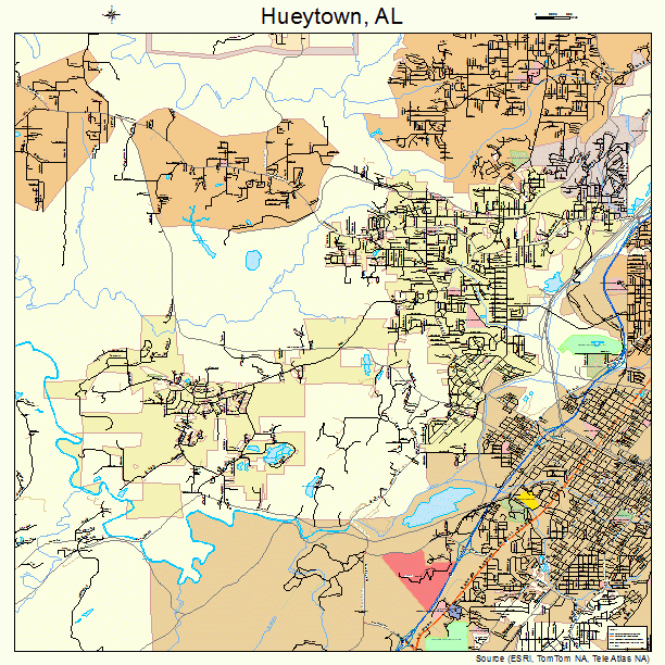 Hueytown, AL street map