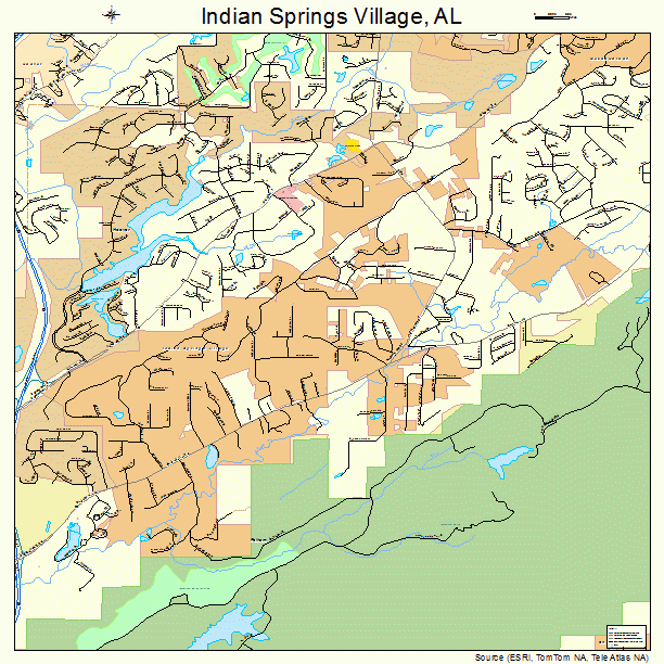 Indian Springs Village, AL street map