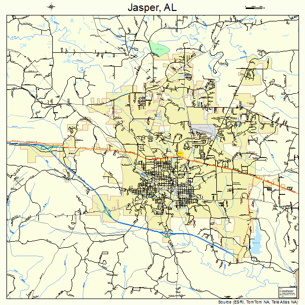 Jasper, AL street map