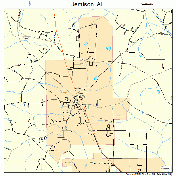 Jemison, AL street map