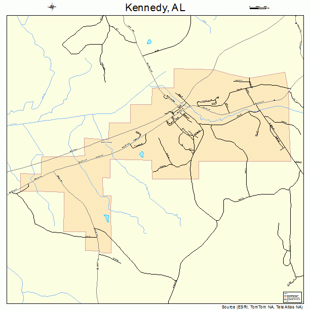 Kennedy, AL street map