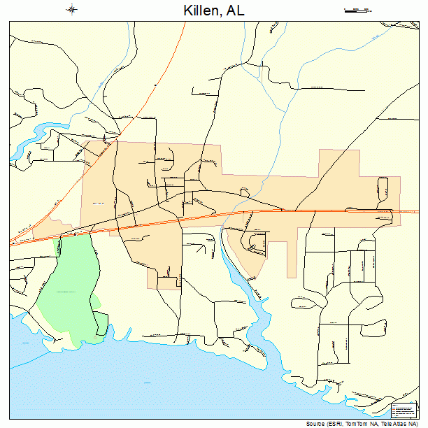 Killen, AL street map