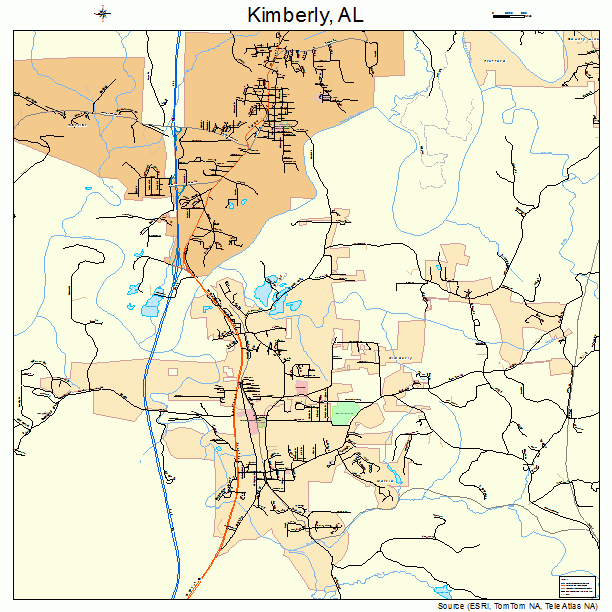 Kimberly, AL street map