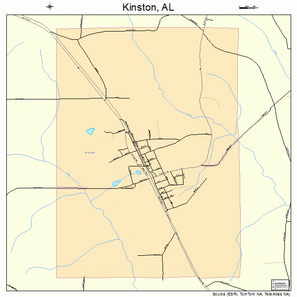 Kinston, AL street map