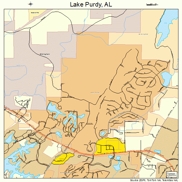 Lake Purdy, AL street map