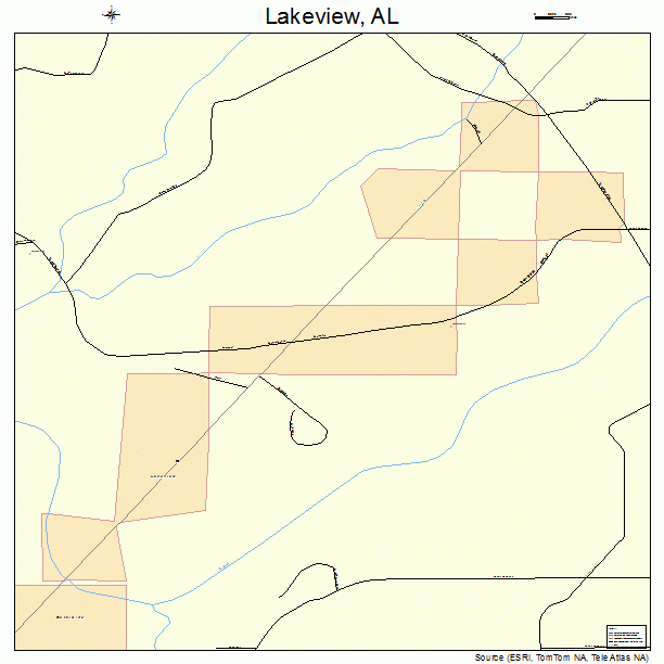Lakeview, AL street map