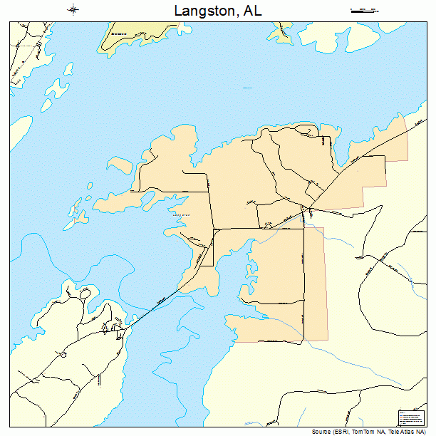 Langston, AL street map