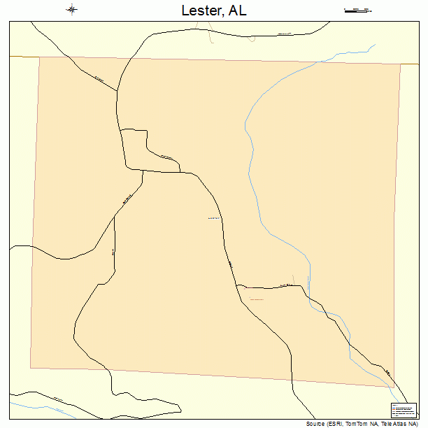 Lester, AL street map