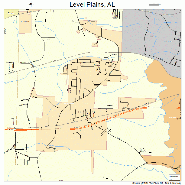 Level Plains, AL street map