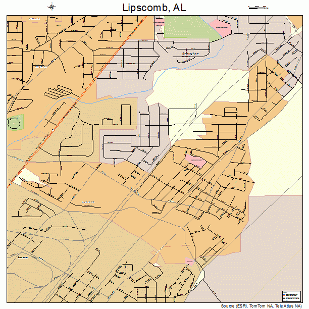 Lipscomb, AL street map