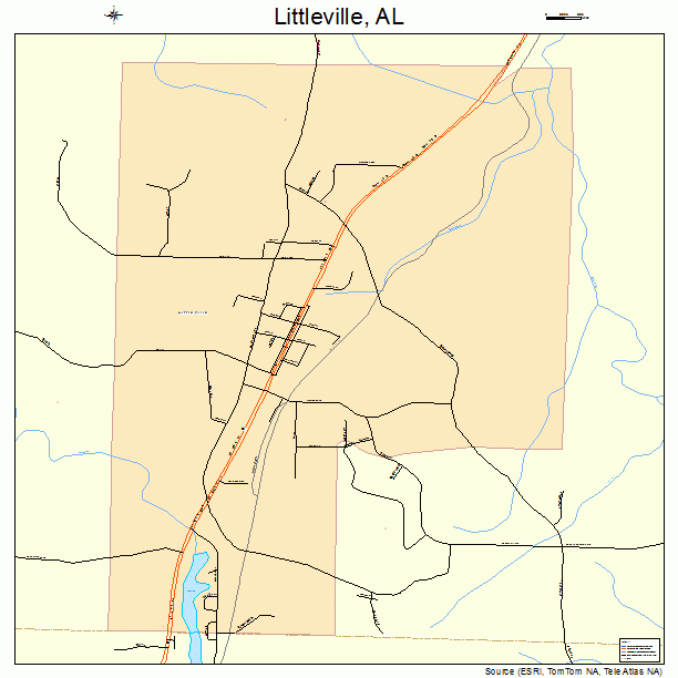 Littleville, AL street map