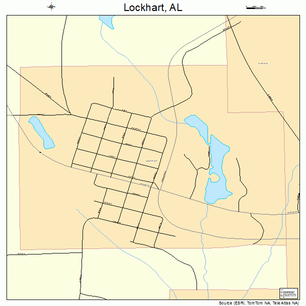 Lockhart, AL street map