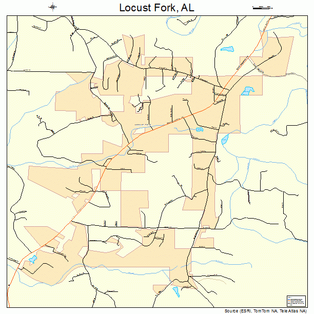 Locust Fork, AL street map