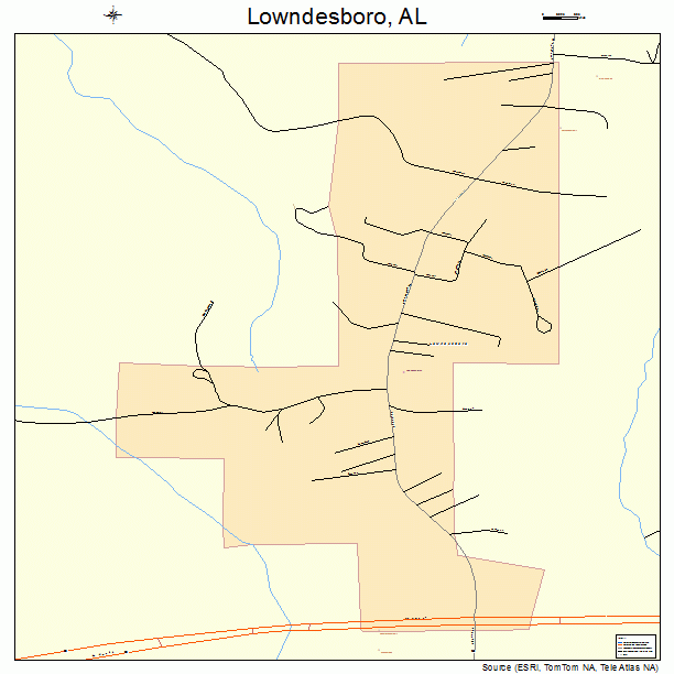 Lowndesboro, AL street map