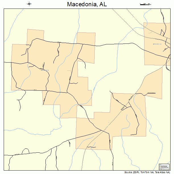 Macedonia, AL street map