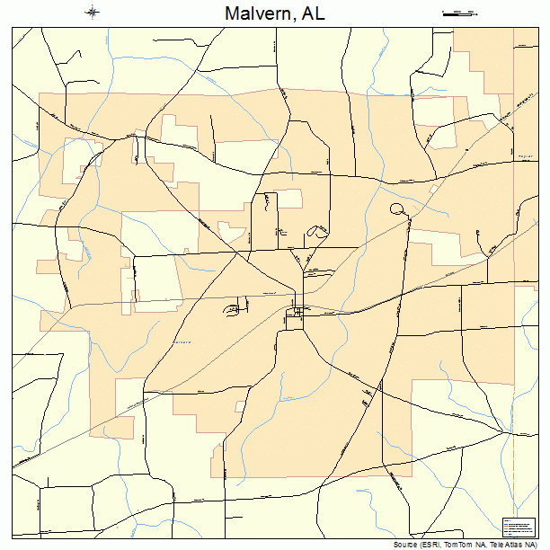 Malvern, AL street map