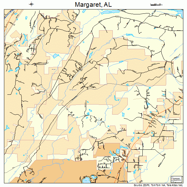 Margaret, AL street map