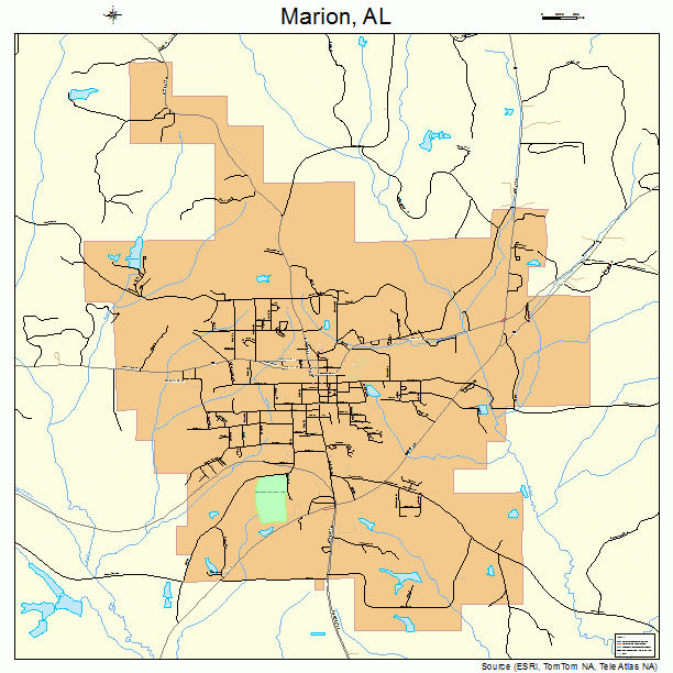 Marion, AL street map