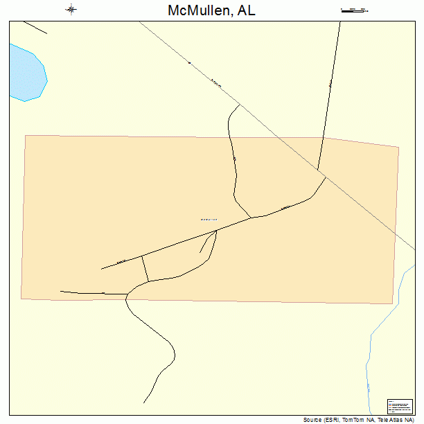 McMullen, AL street map