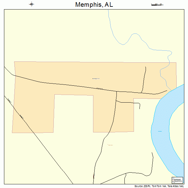 Memphis, AL street map