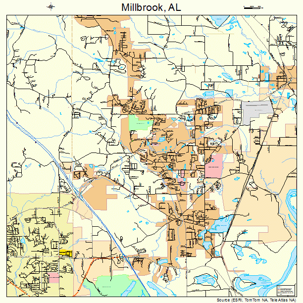 Millbrook, AL street map