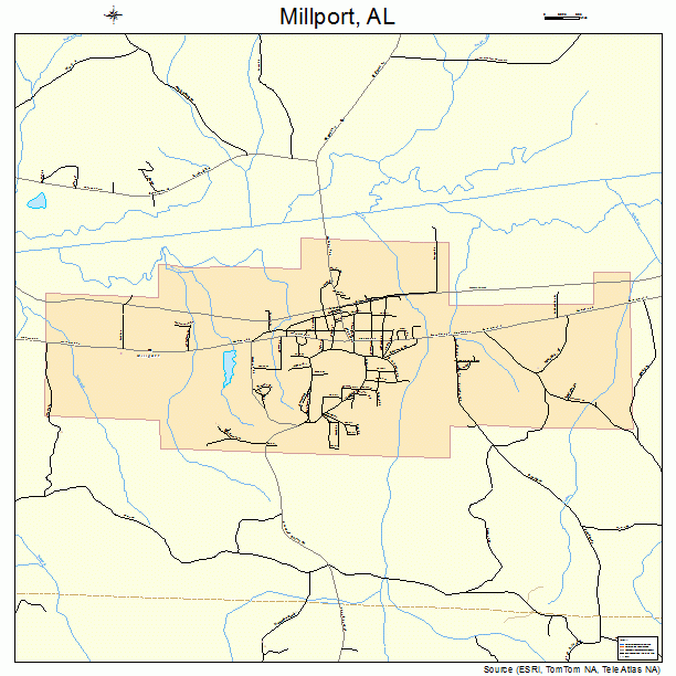 Millport, AL street map