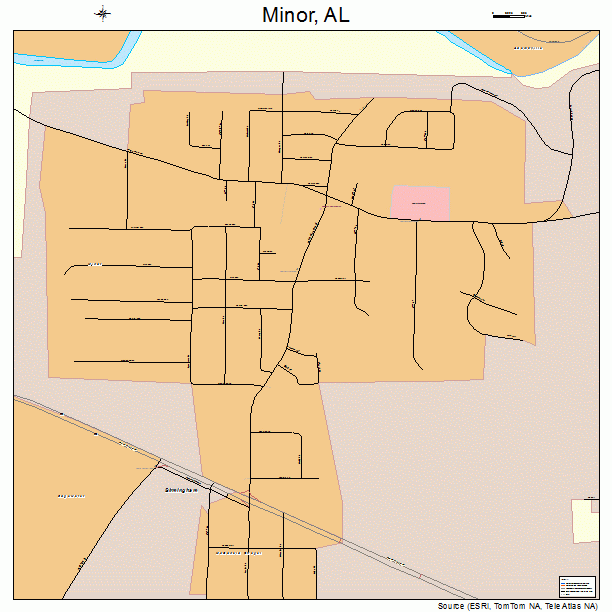Minor, AL street map