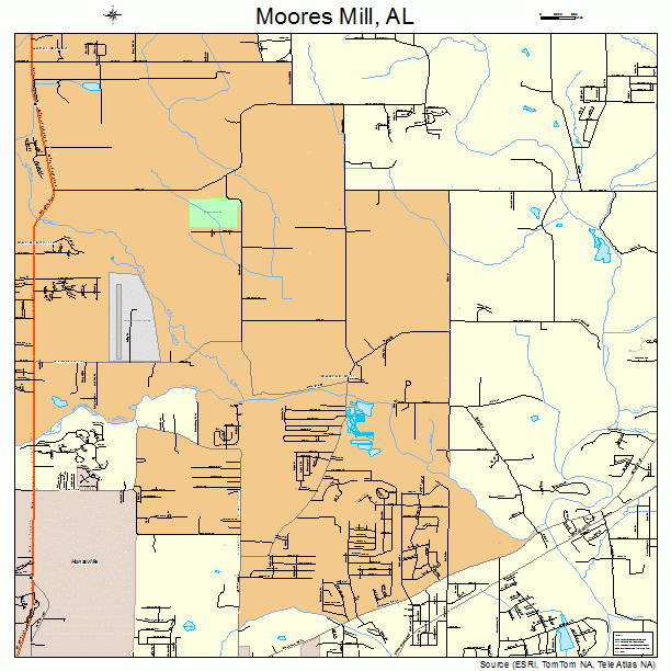 Moores Mill, AL street map