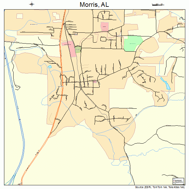Morris, AL street map