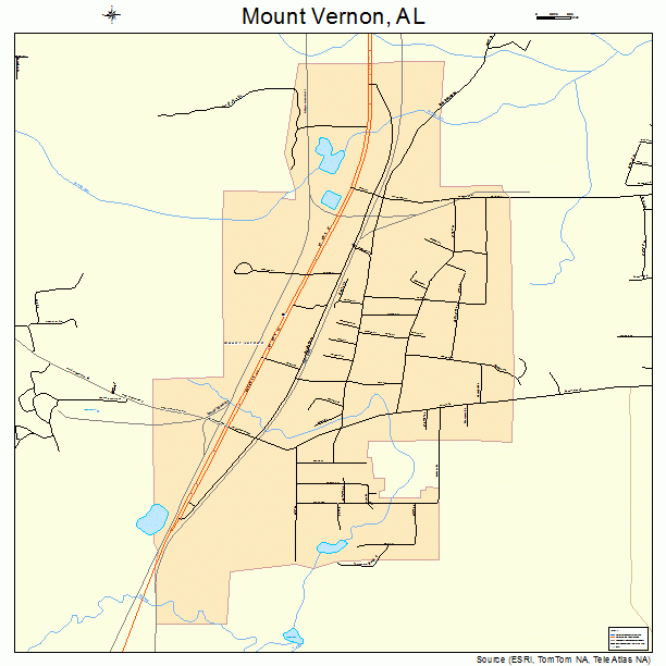 Mount Vernon, AL street map