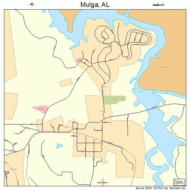 Mulga, AL street map