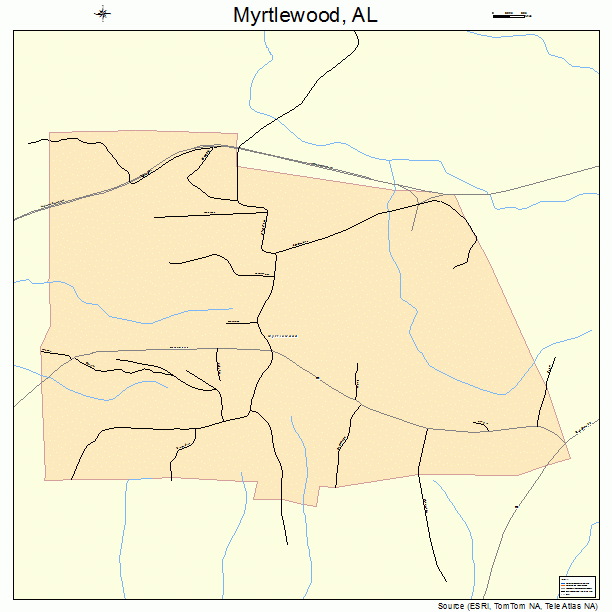Myrtlewood, AL street map
