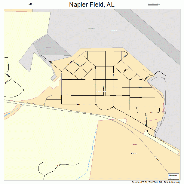 Napier Field, AL street map