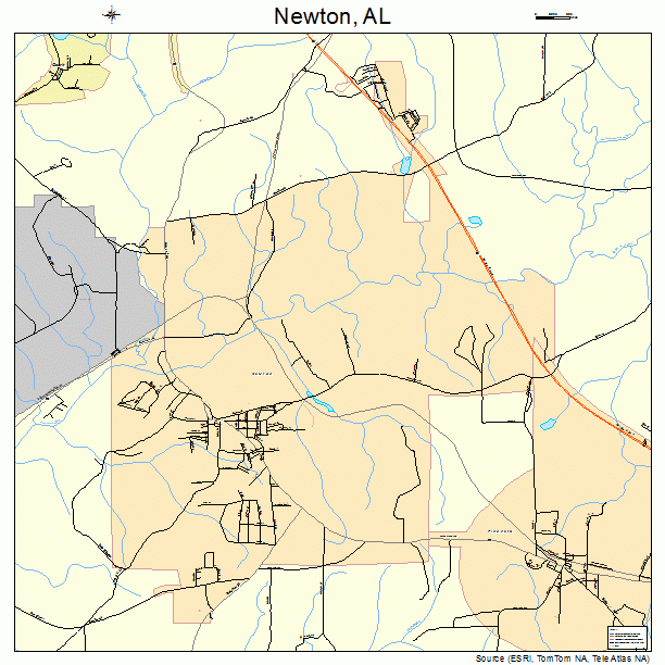 Newton, AL street map