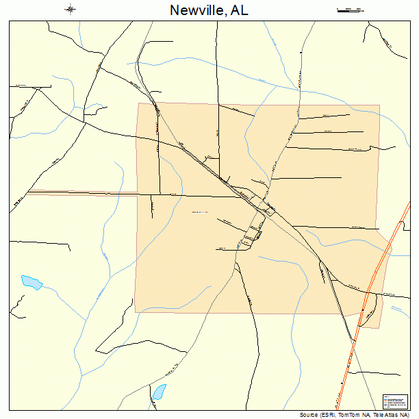 Newville, AL street map