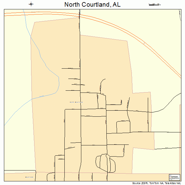 North Courtland, AL street map