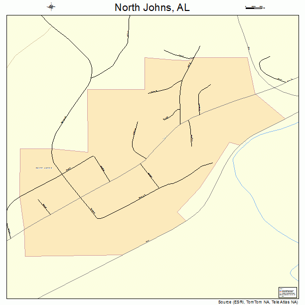 North Johns, AL street map