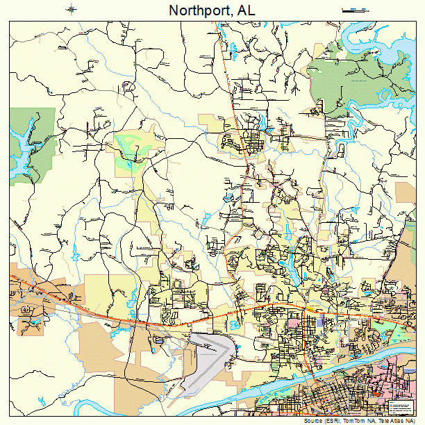 Northport, AL street map