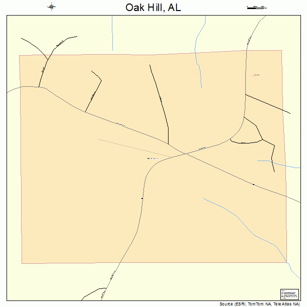 Oak Hill, AL street map