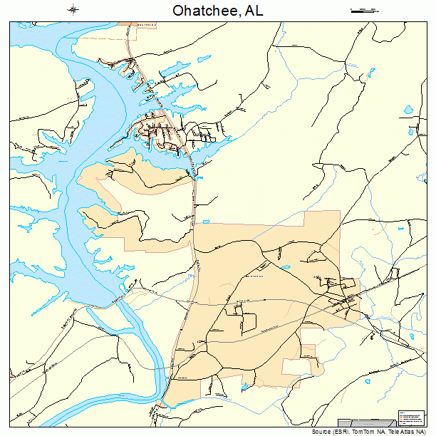 Ohatchee, AL street map