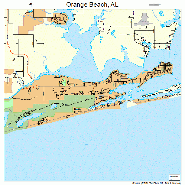 Orange Beach, AL street map