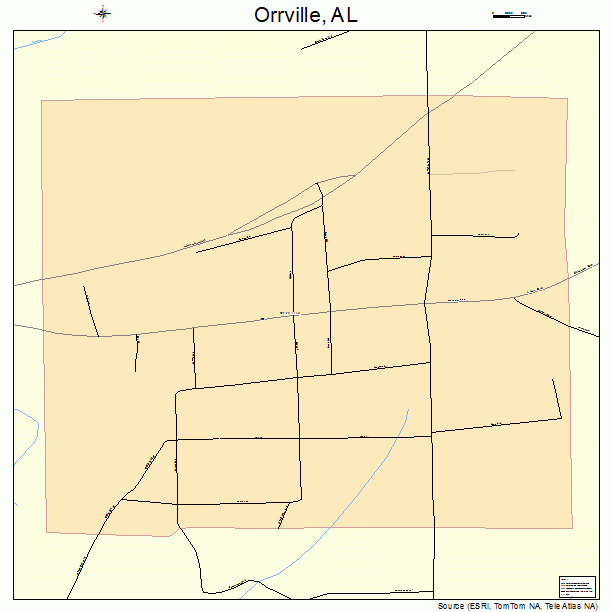 Orrville, AL street map