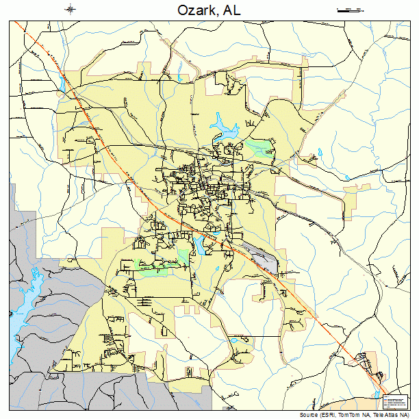 Ozark, AL street map