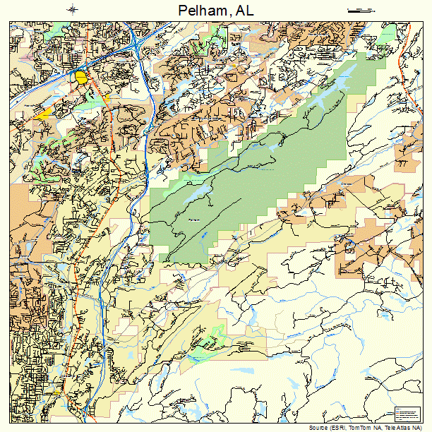 Pelham, AL street map