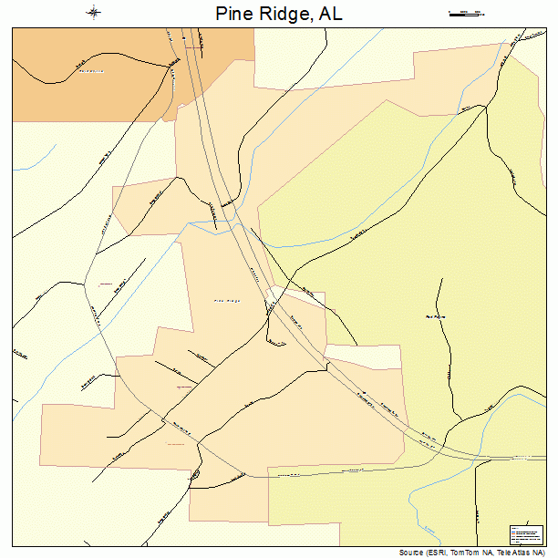 Pine Ridge, AL street map