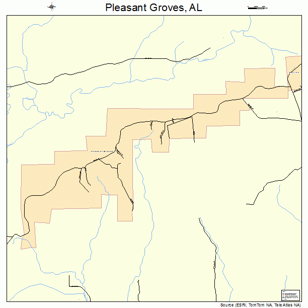 Pleasant Groves, AL street map