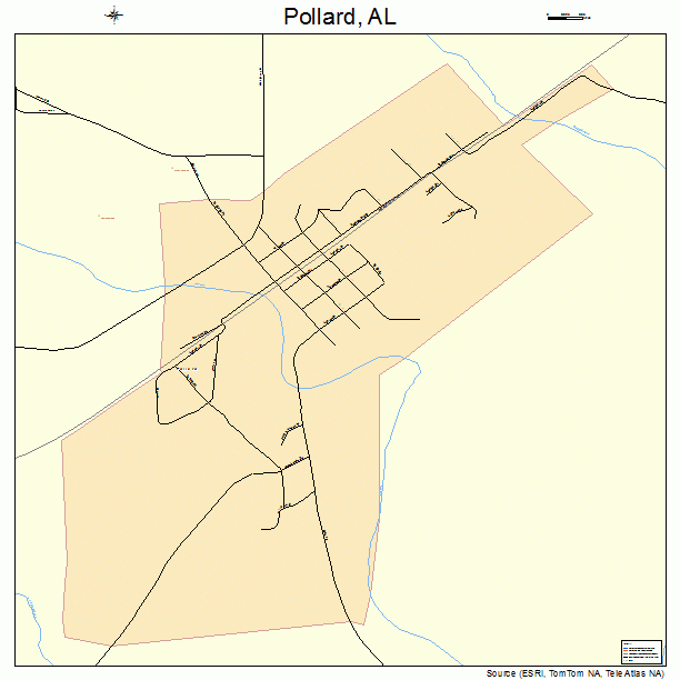 Pollard, AL street map