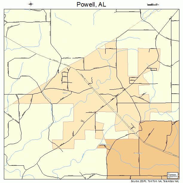 Powell, AL street map