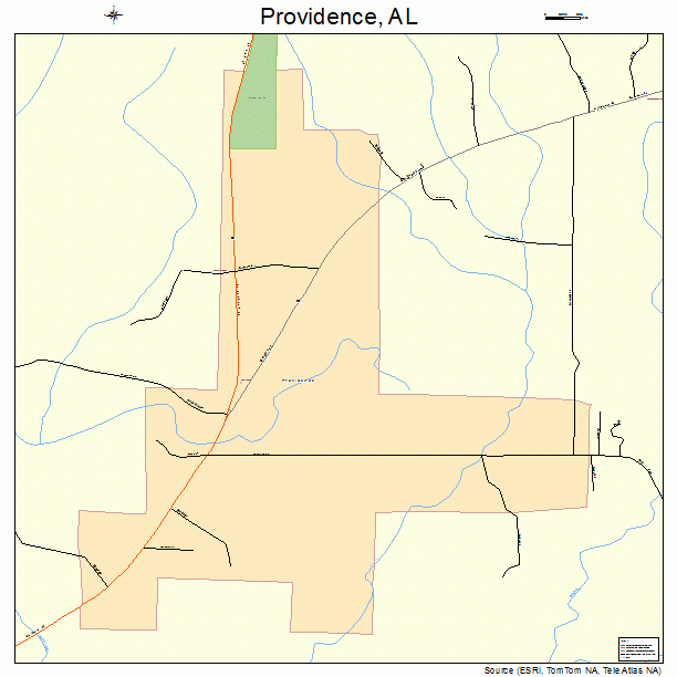 Providence, AL street map