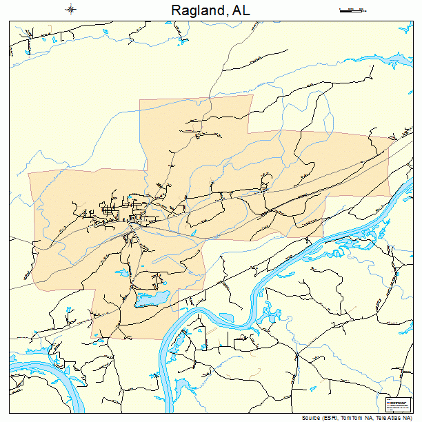 Ragland, AL street map